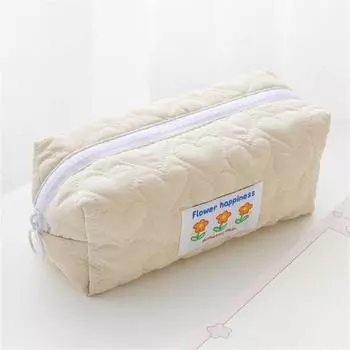 Новые подарочные аксессуары, пенал, сумки для ручек, сумка для канцелярских принадлежностей, милый пенал с цветочным принтом белый