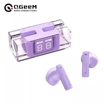 Новые полностью прозрачные наушники Bluetooth 5.3 TWS беспроводные наушники со светодиодным дисплеем спортивные наушники Hi-Fi стерео гарнитура с микрофоном белый