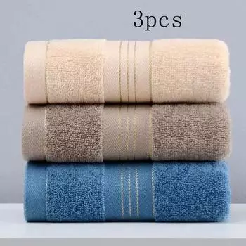 Новые полотенца из чистого хлопка для домашнего использования, утолщенные и мягкие банные и дорожные полотенца для взрослых