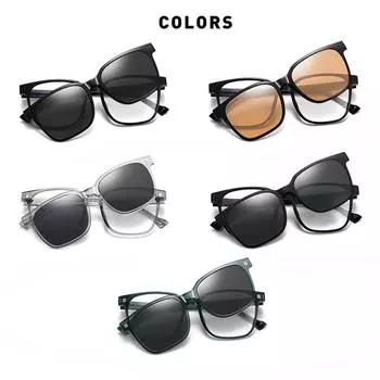 Новые поляризационные солнцезащитные очки для мальчиков и девочек Ins, корейские ветровые солнцезащитные очки TR Box, магнитные солнцезащитные очки «два в одном»