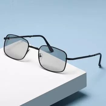 Новые поляризованные складные солнцезащитные очки, меняющие цвет, удобные солнцезащитные очки с козырьком, модные поляризационные черные солнцезащитные очки серый