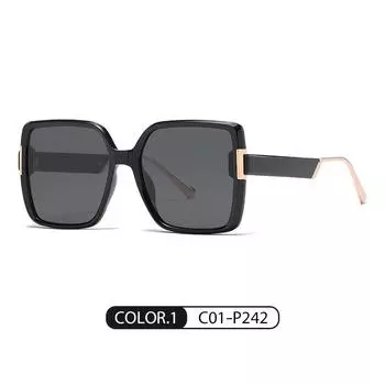 Новые поляризованные солнцезащитные очки, модные солнцезащитные очки в квадратной оправе в уличном стиле, женские солнцезащитные очки TR для похудения в большой оправе UV400