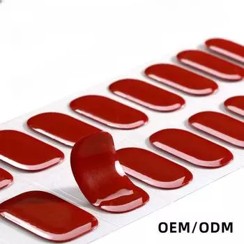 Новые полуотвержденные гелевые наклейки для маникюра, однотонные наклейки для ногтей с чистым луковым гелем, простая лампа для запекания, гелевая лампа для маникюра NF240037