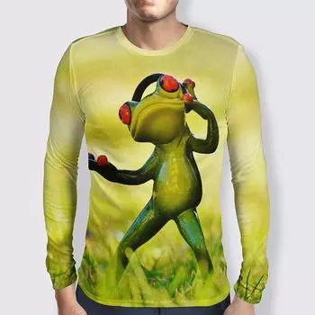 Новые популярные забавные древесные лягушки 3D принт футболка для мужчин и женщин повседневные футболки с длинным рукавом свободные футболки Harajuku хип-хоп топы детская одежда 5XL