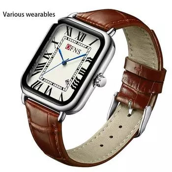 Новые поясные часы для женщин водонепроницаемые модные квадратные римские весы силиконовый ремешок календарь кварцевые часы