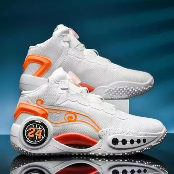 Новые поступления баскетбольные кроссовки мужские дышащие уличные спортивная обувь тренажерный зал спортивные дизайнерские кроссовки женские Tenis Masculino 36 белый