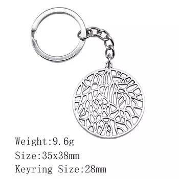 Новые поступления Брелок для ключей Женщина Цветок Жизни Брелок для ключей Biz Новинка в связках ключей A05-1pcs-22x23mm