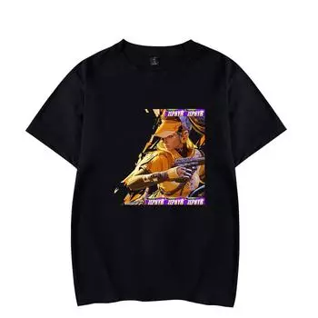 Новые поступления FragPunk футболки для мужчин летняя одежда фитнес O-образный вырез мужские футболки для мужчин большие футболки топы XS чёрный