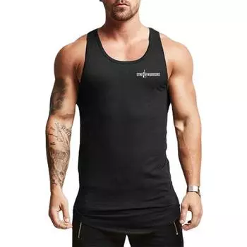 Новые поступления, молодежные летние баскетбольные тренировочные футболки без рукавов, мужские дышащие жилеты для фитнеса M чёрный