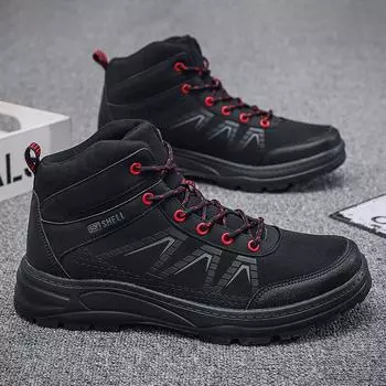 Новые поступления, Мужская уличная обувь высокого качества для альпинизма, повседневная походная обувь, большие размеры 39-48 39 чёрный