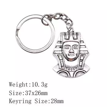 Новые поступления Сумка Брелок Фараон Вождь Брелок Женская Одежда Цепочка Мужской A02-1pcs-26x14mm