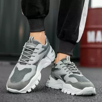 Новые поступления Весенние мужские кроссовки Модные плюшевые нескользящие кроссовки для пар Трендовая обувь на шнуровке Комфортная износостойкая обувь 39