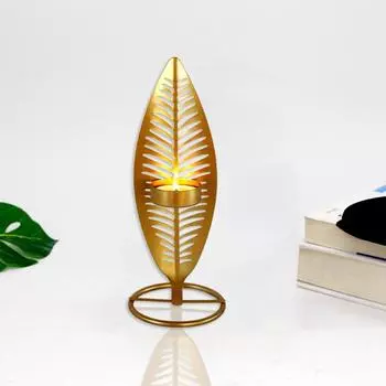 Новые поступленияInsПодсвечник из золотого металлического листа Скандинавский ресторан Модельный зал Вилла Отечественный B