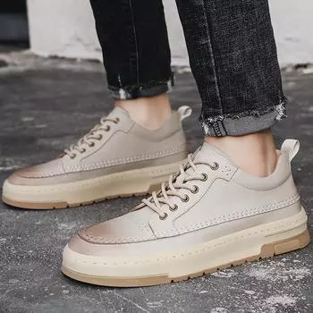 Новые повседневные и модные мужские кроссовки для сноуборда. Модные туфли на шнуровке. Кроссовки для сноуборда. Легкие высококачественные кроссовки для активного отдыха. 38 бежевый