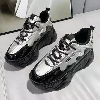 Новые повседневные кроссовки на платформе, женские кроссовки, модные универсальные женские теннисные туфли, дышащая сетка, удобные кроссовки 35