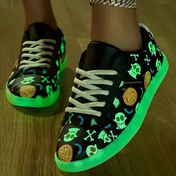 Новые повседневные мужские и женские спортивные кроссовки с индивидуальным рисунком, флуоресцентные кроссовки для сноуборда на шнуровке для пар на открытом воздухе 36 бежевый