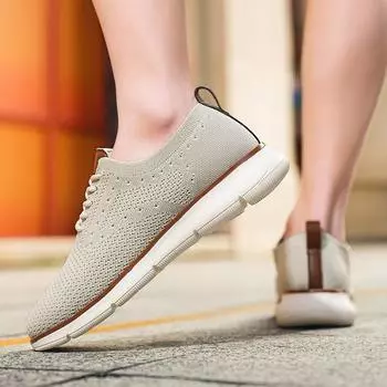 Новые повседневные мужские туфли модные трендовые плетеные дышащие легкие спортивные большие размеры 39