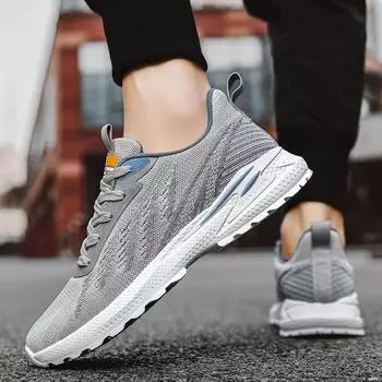 Новые повседневные тренировочные кроссовки для мужчин, модные трендовые беговые кроссовки со шнуровкой, легкие дышащие сетчатые вулканизированные кроссовки Tenis Masculino 39