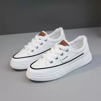 Новые повседневные женские туфли, белые туфли, летние туфли 2023 года, однотонные, увеличивающие рост, с тонкой подошвой, универсальные, с прочной кожаной поверхностью, универсальные 36 белый