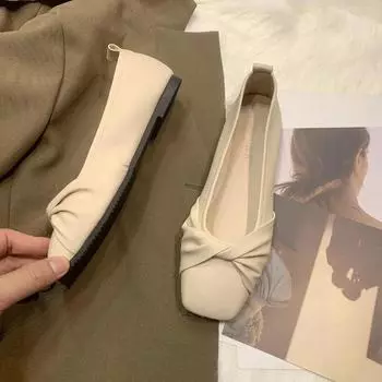 Новые повседневные женские туфли Мэри Джейн без застежек для прогулок на свежем воздухе с мягкой подошвой, женские туфли на низком каблуке, модные легкие женские туфли на плоской подошве 35