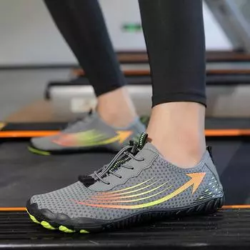 Новые пятипалые туфли для ходьбы по течению для двоих, обувь для водных видов спорта, дайвинга, пляжная обувь, амфибийная обувь 35 серый