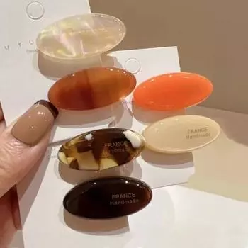 Новые премиальные заколки для волос из ацетата, корейские заколки с геометрическим рисунком, боковые зажимы, заколки для женщин и девочек, аксессуары для волос, изысканный головной убор