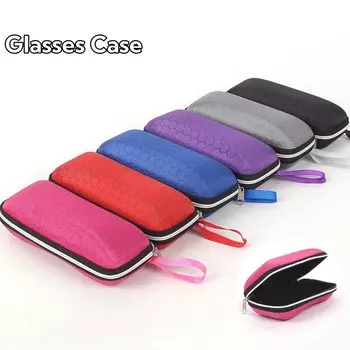 Новые прочные футляры для солнцезащитных очков, устойчивые к сжатию, унисекс, винтажная портативная футляр-молния для очков, коробка премиум-класса из сотового материала EVA чёрный