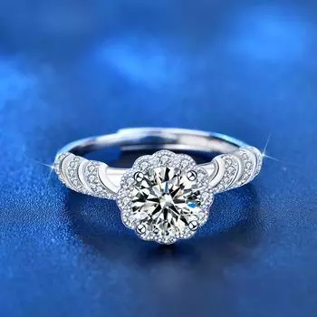 Новые продукты, роскошные серебряные обручальные кольца с бриллиантами огранки «подушка», набор для женщин, подарок на годовщину, ювелирные изделия Adjustable старый серебряный