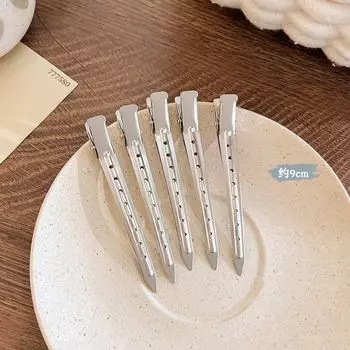 Новые профессиональные салонные женские зажимы для завивки, металлические серебристые бесшовные зажимы-уточки, фиксирующие зажимы для волос без заломов, парикмахерские инструменты