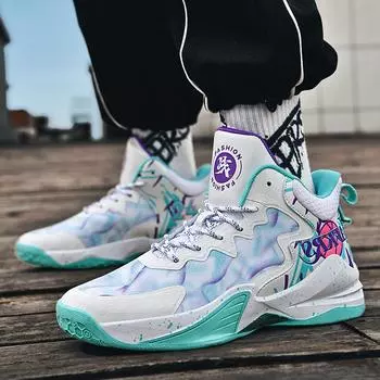 Новые профессиональные тренировочные кроссовки для баскетбола, мужские кроссовки для бега, спортивная обувь с противоскользящей одеждой 35