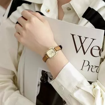 Новые простые часы для женщин Ins Style Niche Design женские модные студенческие ретро-часы для женщин