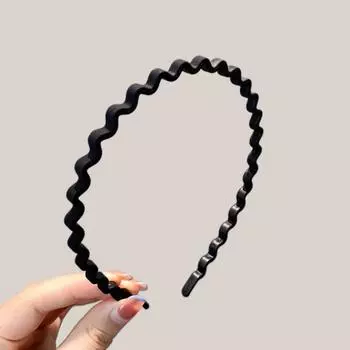 Новые Простые Черные Ободки-Хупы для Головы Зубчатый Ободок для Волос для Женщин Ретро Повязки на Голову Обруч для Волос Головной Убор Дамские Корейские Аксессуары для Волос