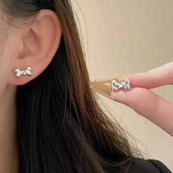 Новые простые и милые женские серьги с шипами «Любовь» в форме щенка