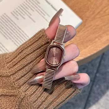 Новые простые, легкие, роскошные, модные женские кварцевые часы, темперамент для путешествий, компактные и очаровательные часы для женщин