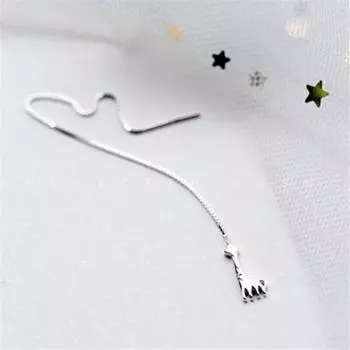 Новые простые модные милые маленькие животные жирафы, серьги-гвоздики из стерлингового серебра 925 пробы для женщин и девочек, ювелирные изделия в подарок Brincos E207