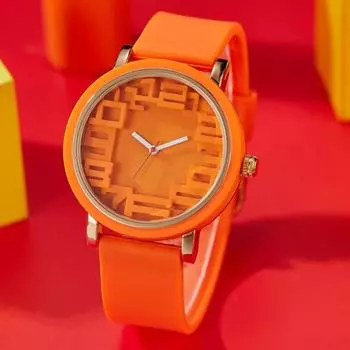 Новые простые модные спортивные кварцевые часы с силикагелем