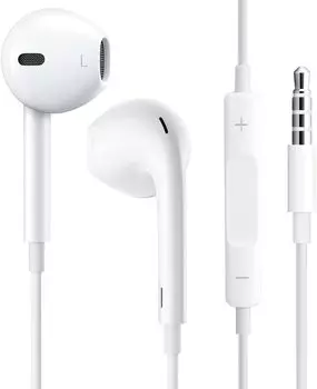 Новые проводные наушники с глубоким стереозвуком Iyahon Remote Noise поддерживают громкость, совместимые с несколькими белыми [выпуск 2024 года] наушниками, наушники,