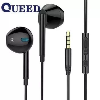 Новые проводные наушники-вкладыши Heavy Bass с шумоподавлением для мобильных телефонов и компьютеров, металлические наушники