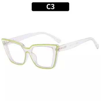 Новые прозрачные компьютерные очки, оправа для женщин, анти-синий свет, очки «кошачий глаз», блокирующие очки, оптические очки для очков