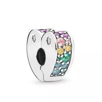 Новые прозрачные розовые подвески, бусины, подходят для оригинального модного браслета, ювелирные изделия своими руками для женщин, изготовление подарков