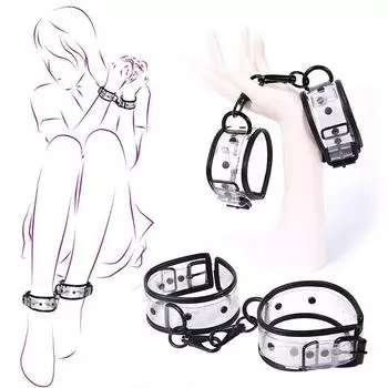 Новые прозрачные забавные наручники, альтернативные игрушки, связывающие кандалы, Sm, взрослые, кондиционирование, забавные секс-игрушки handcuffs