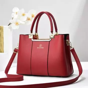 Новые прямые продажи женских сумок-тоут, модная женская сумка через плечо, красная женская сумка через плечо, женская сумка-тоут большой емкости