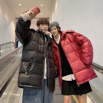 Новые пуховики Live Label для пар, утепленные пуховики для мужчин и женщин, блестящее зимнее тепло M
