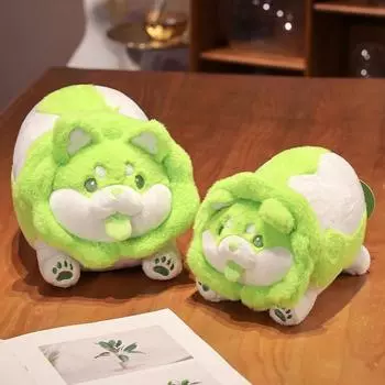Новые пушистые мягкие игрушки в форме овощей для собак, мягкие игрушки для щенков, куклы, подушки для дивана, подушки для детей, девочек, подарки, домашний декор 25cm зелёный