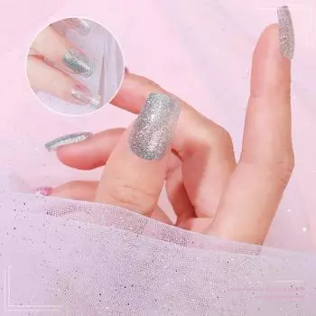 Новые японские и корейские наклейки для ногтей, анти-зеленый порошок, вспышка, масляная пленка для ногтей, темперамент, ветер, наклейки для ногтей, украшение