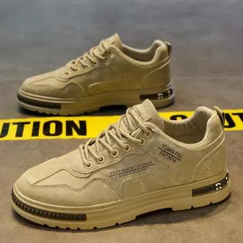 Новые рабочие ботинки, мужская кожаная инструментальная мужская обувь, повседневная спортивная обувь, мужская нескользящая и износостойкая инструментальная обувь, походная обувь для активного отдыха 39 чёрный