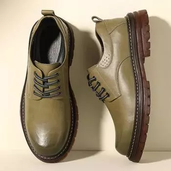 Новые рабочие защитные ботинки для мужчин, нескользящая платформа, износостойкие повседневные мужские ботинки с круглым носком, зима-осень, основной толчок 38 чёрный