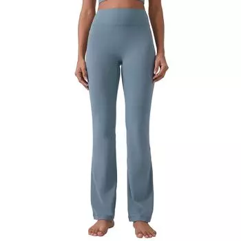 Новые расклешенные брюки для йоги для женщин без Т-образного выреза. Эластичные колготки с высокой талией, которые сделают их визуально выше и стройнее. 4