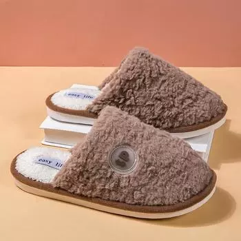 Новые разноцветные домашние и бытовые теплые хлопковые тапочки унисекс повседневные парные тапочки 38 серый