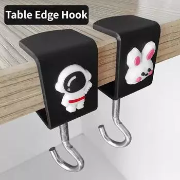 Новые регулируемые вращающиеся съемные крючки для краев стола, металлические настольные крючки для школьной, офисной, студенческой сумки, подвесные крючки для бутылок с водой